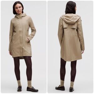 Lululemon Khaki Rain Rebel Jacket